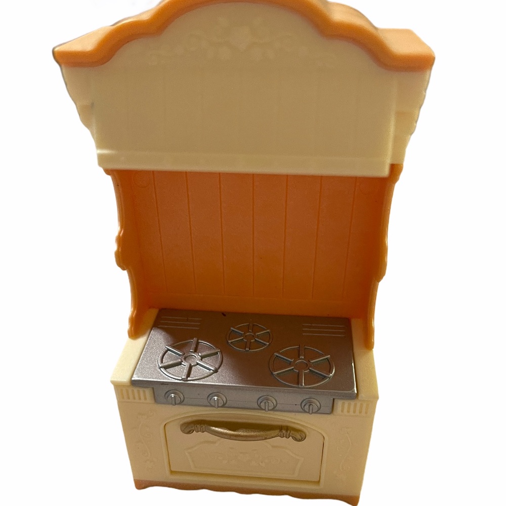 EPOCH Calico Critters Sylvanian Families Doll Furniture Stove Oven Opens